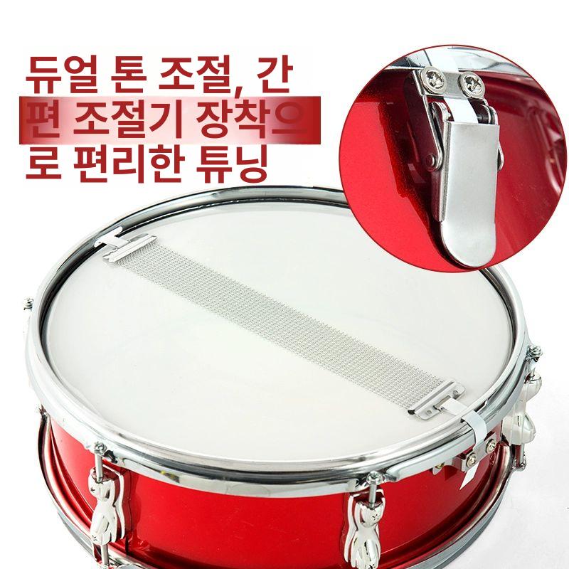 군악대 미니북 군용 와인 드럼 타악기 공연 악기 축제 난타 행진드럼 행진 전문가용 스탠다드 13인치 지름33x높이14 C - 상세 이미지 5