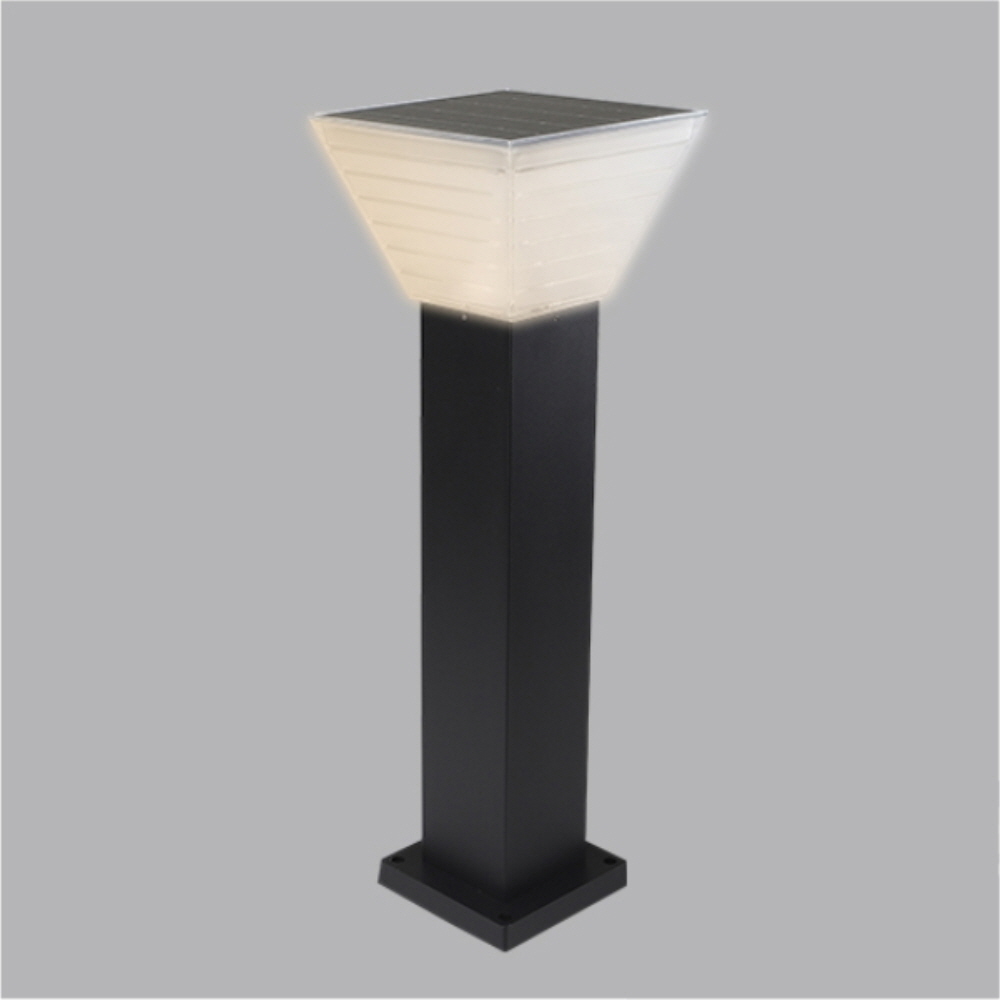 LED 태양광 잔디등 큐브 S-413 0.6M 전구색 주광색 겸용 스위치형 정원등 비츠온 - 상품 이미지