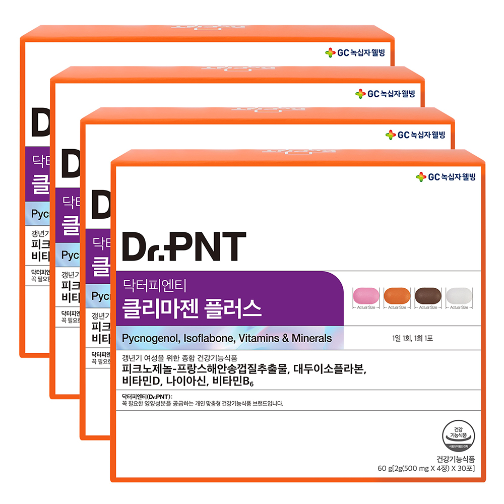 닥터피엔티 클리마젠 플러스 피크노제놀 파이토젠 갱년기영양제 30포, 4개 - 메인 이미지