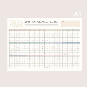 2026년 한장달력 1년 연력 큰 포스터 캘린더 대형 벽걸이 벽 달력 스... 실사용 후기 | 효과 있을까? - 상품 이미지 1
