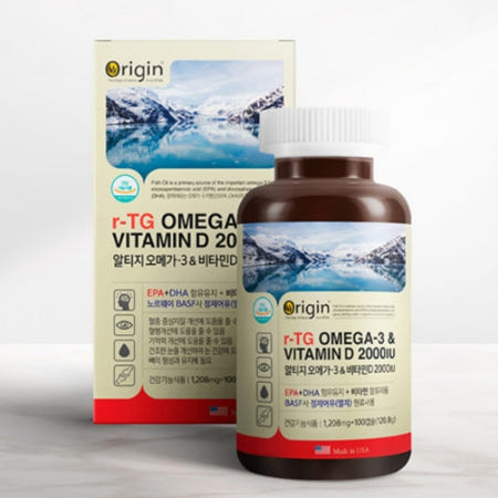 티케이마켓 중장년 혈행관리 rtg 오메가3 비타민D 2000IU 100일분 건강기능식품