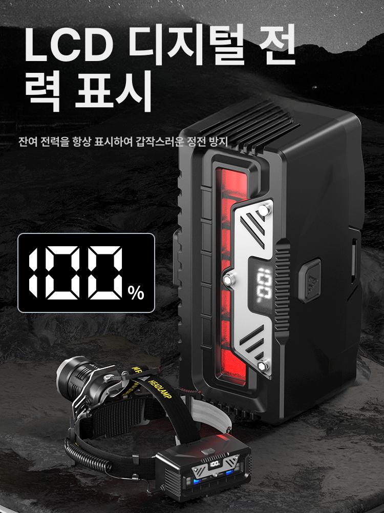 헤드램프 머리 밤낚시 후레쉬 작업등 등산 랜턴 장착형 해루질 후레시 led랜턴 헤드렌턴 단일 8-23시간 - 상세 이미지 2