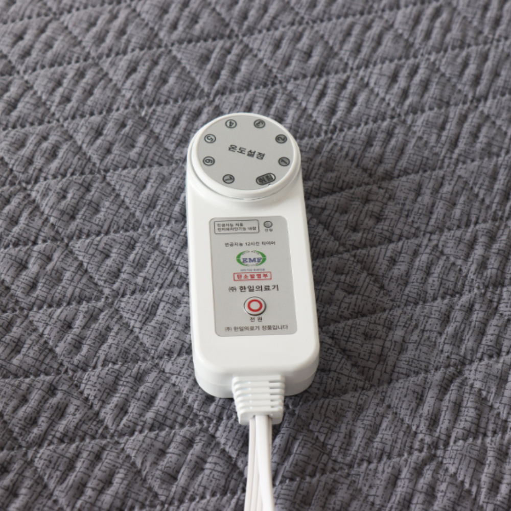 한일의료기 초극세사 전기요 탄소매트 카본 워셔블 온열매트 전기장판 싱글, 100X180cm