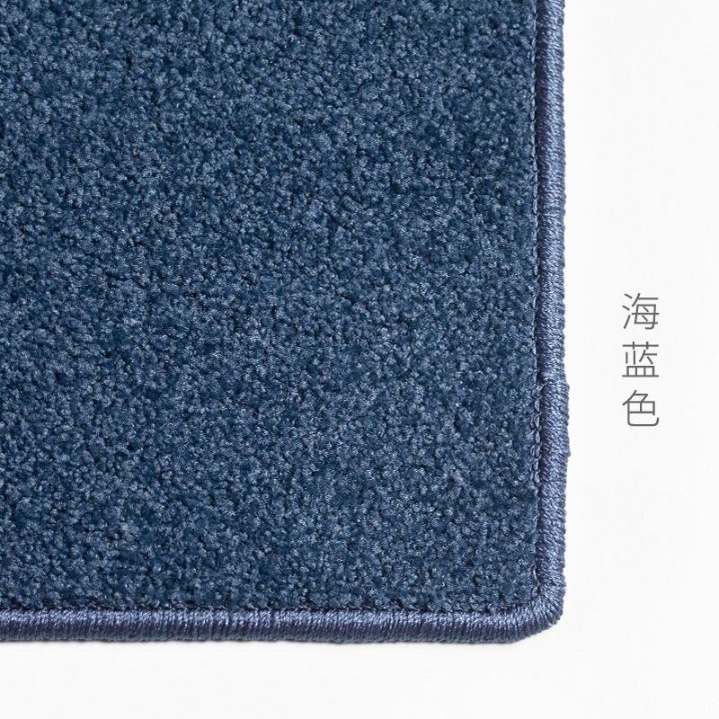 모던 거실 카페트 침실 블루 나일론 러그 심플한 깔끔한 바닥 보온 바다색 340x240cm - 상품 이미지
