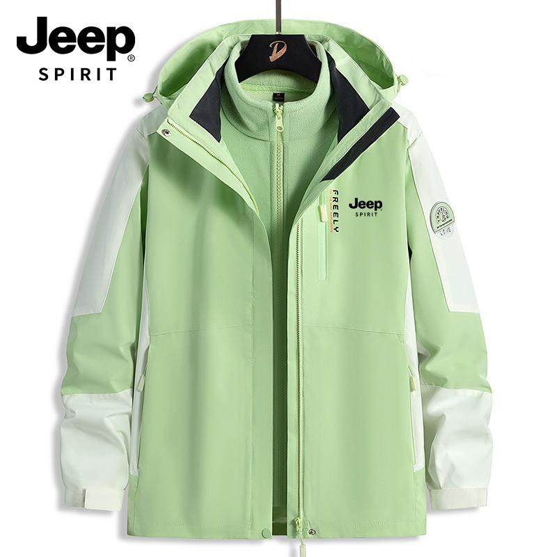 Jeep SPIRIT 바람막이점퍼 (여성) 3in1 완벽방수 기모안감 탈부착 야상 등산복 오염방지 낚시 잠바 지프 - 상세 이미지 4