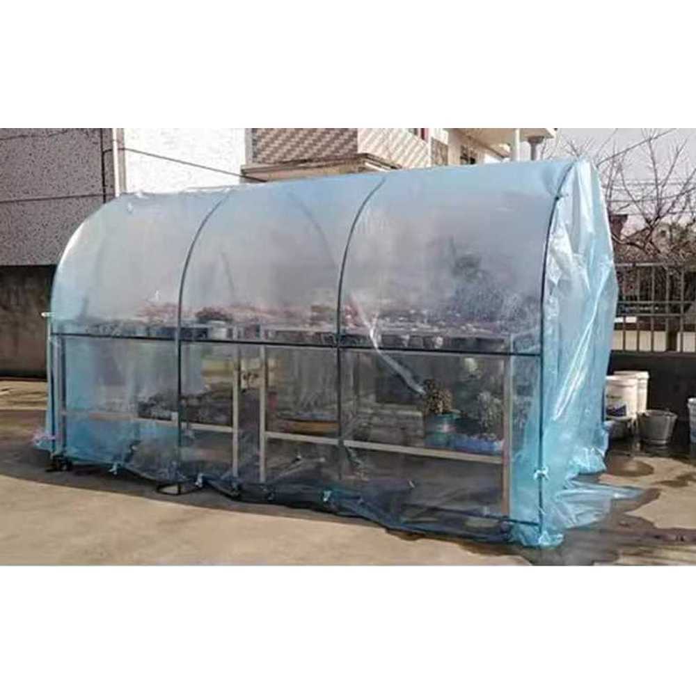 터널형 프레임 비닐하우스 소형 텃밭 재배 하우스틀 2x2.15x2.2m(비닐 포함) - 상품 이미지