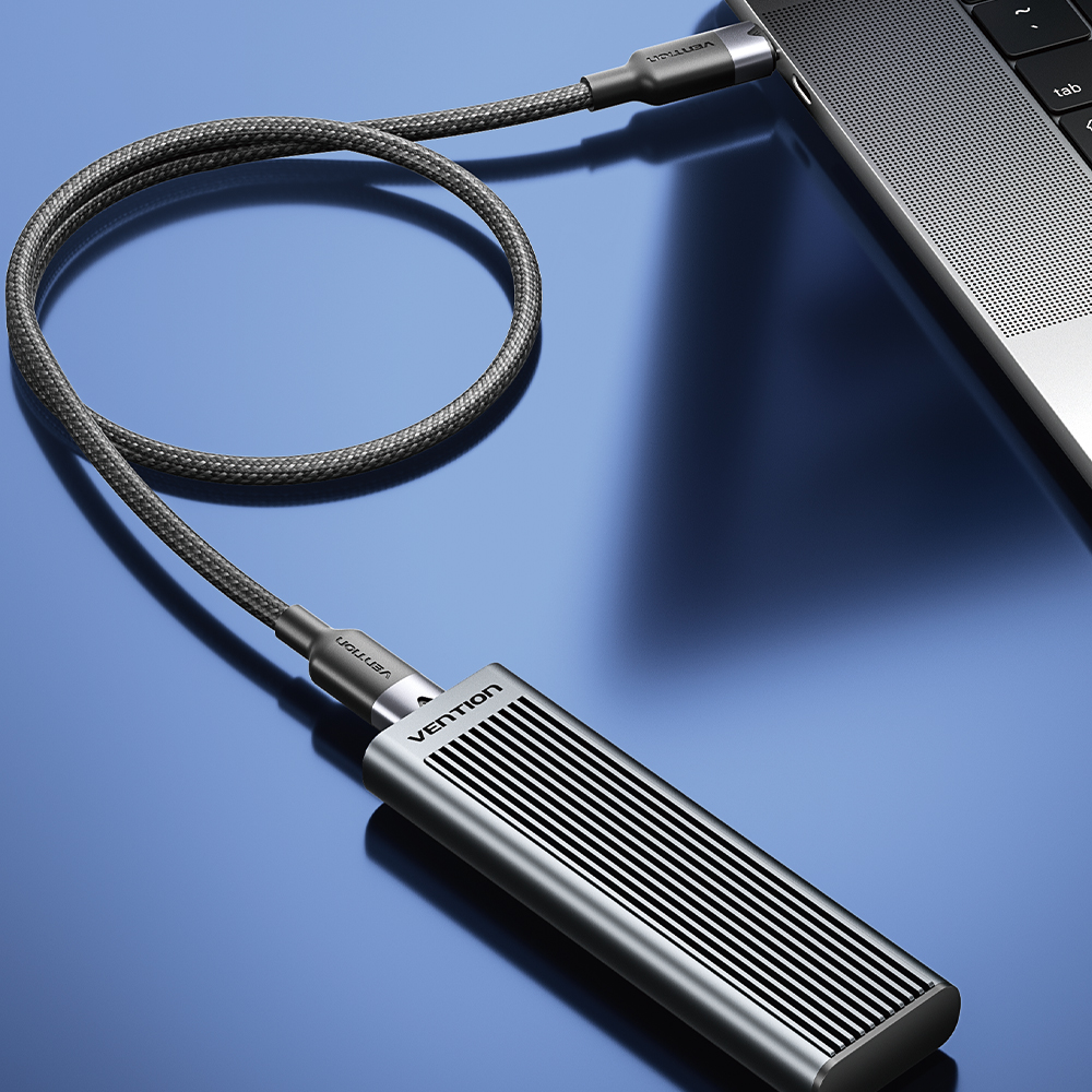 벤션 USB3.2 10Gbps 100W PD C타입 초고속 케이블 TRG 블랙, 1개, 1m - 상세 이미지 3