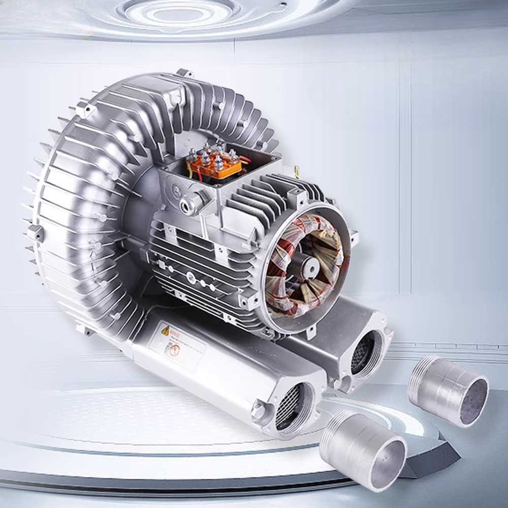 산업용 링블로워 배풍기 공기 압축 송풍 건조 환기용 120W/단상220V - 상세 이미지 3