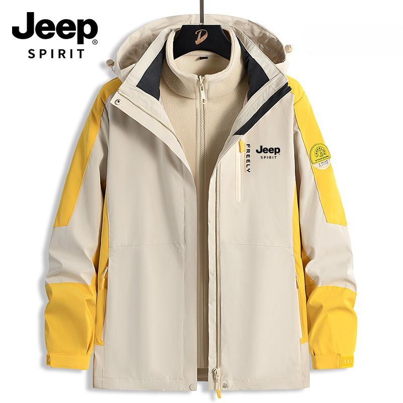 Jeep SPIRIT 바람막이점퍼 (여성) 3in1 완벽방수 기모안감 탈부착 야상 등산복 오염방지 낚시 잠바 지프 - 상세 이미지 3