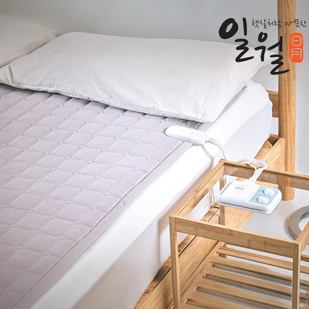 일월 순면패딩 전기요 기계세탁 가능 프리미엄 온열매트 더블, 140x180cm, 아이보리