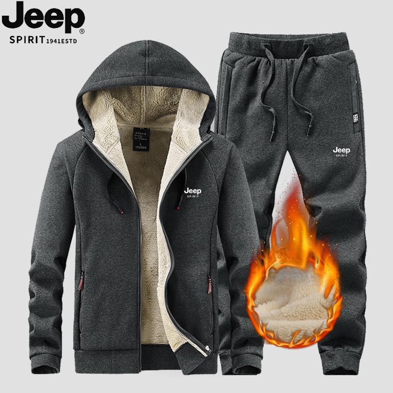JEEP SPIRIT 캐시미어 양틀안감 기모 도톰 방한 겨울 후드 점퍼 바람막이점퍼 후리스 - 상세 이미지 2