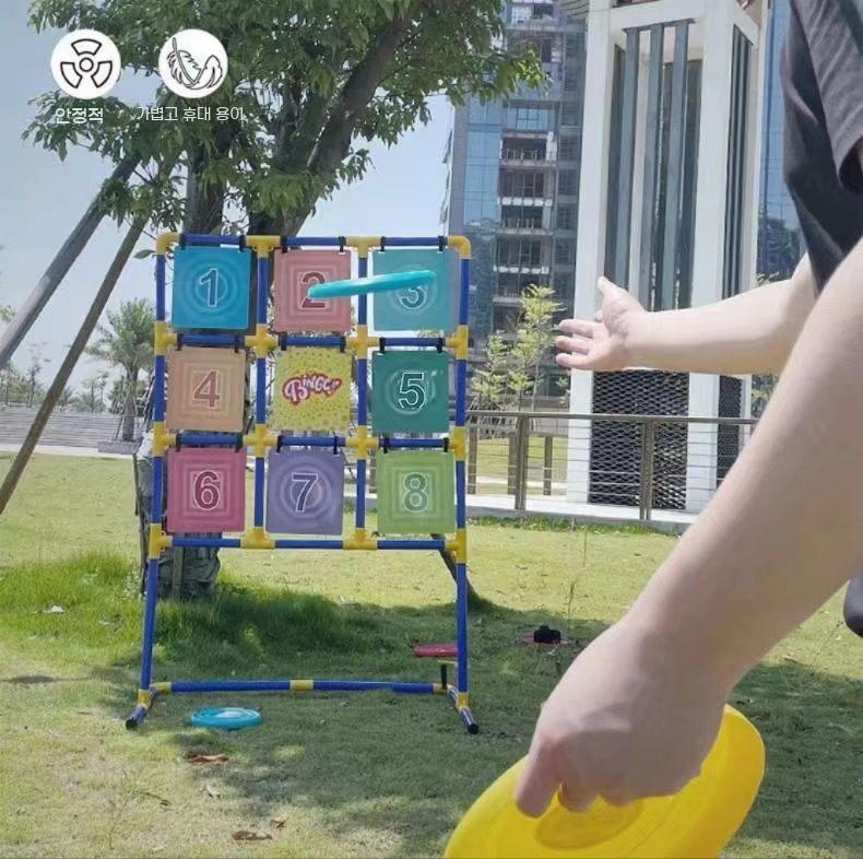 축구 표적맞추기 과녁 네트 스포츠 훈련장비 원반던지기 야외 그물망 슈팅 연습 - 상세 이미지 3