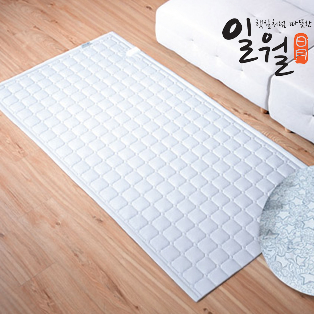 일월 순면패딩 전기요 기계세탁 가능 프리미엄 온열매트 싱글, 90x180cm, 아이보리