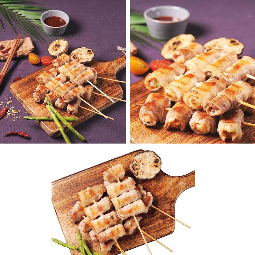 맛있는 삼겹 김치말이꼬치 5개입 캠핑 혼술 간단 술안주 - 메인 이미지