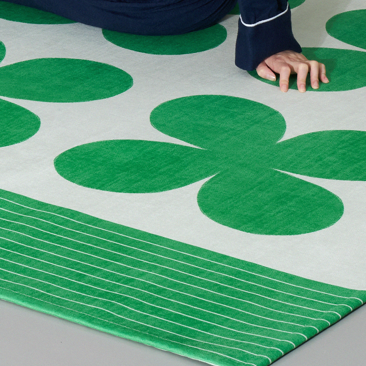 Graphic Flat Rug Greenwish, 100x150cm 이미지 8