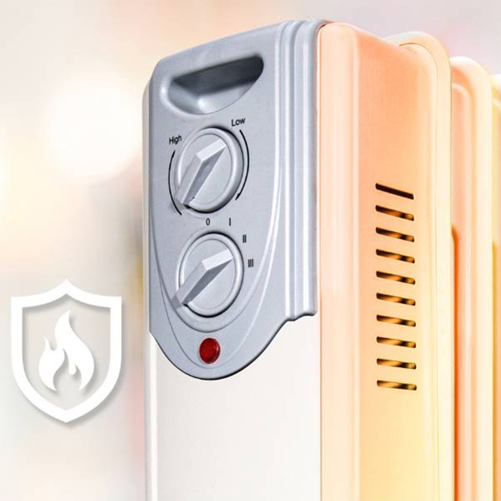 고스 오일 라디에이터 전기 히터 무소음 무취 타이머 균일난방 13핀, 2500W - 상세 이미지 2