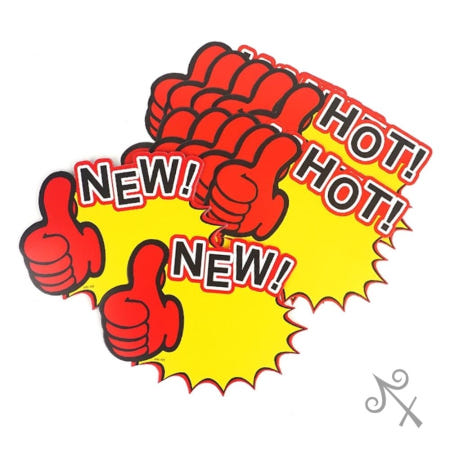캔캔토토 NEW HOT 엄지척 쇼카드 10P 매장 홍보 팻말 POP거치대