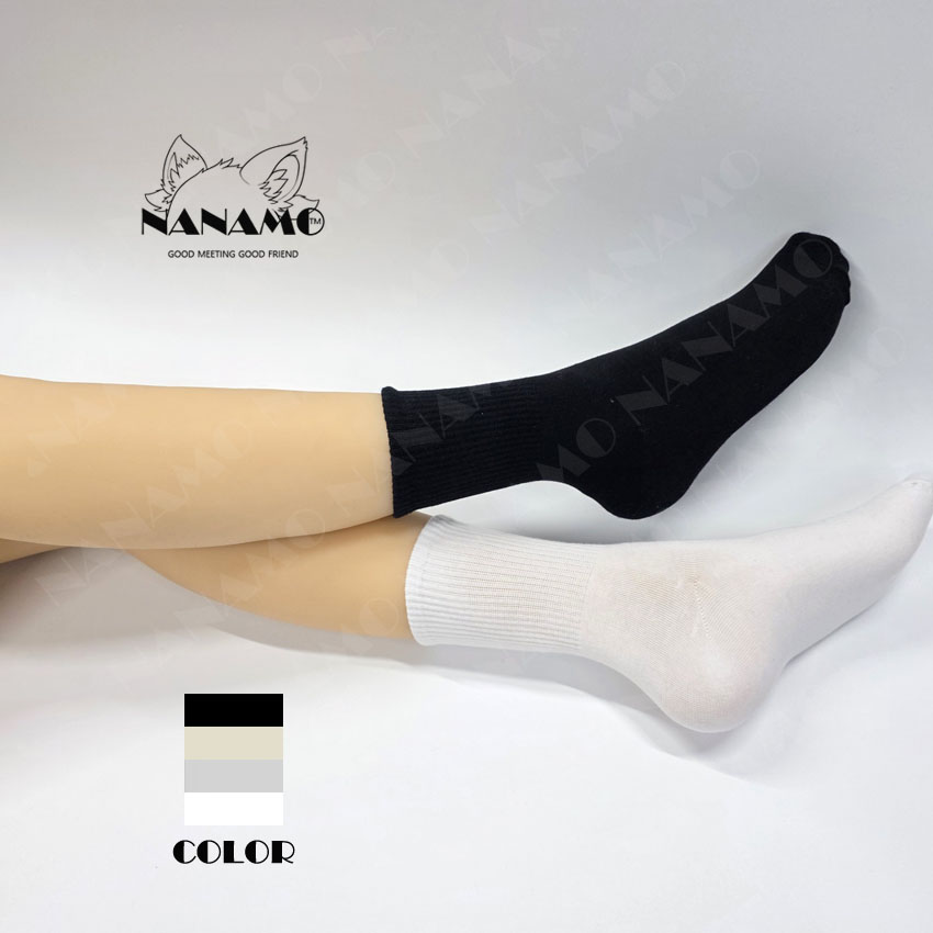나나모 여성 8cm 카바 중목 양말 5켤레 - 상품 이미지