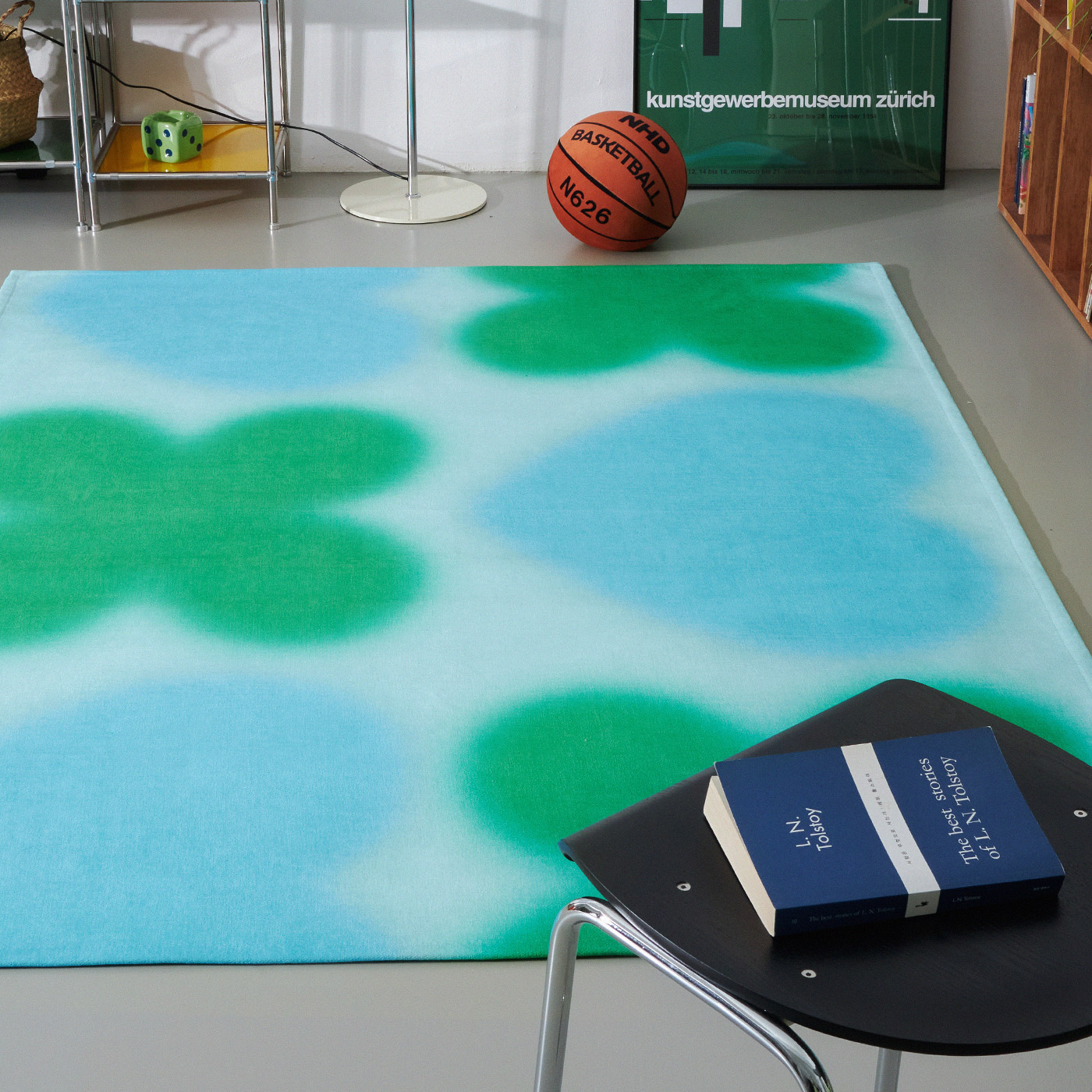 Graphic Flat Rug Mintbreeze, 100x150cm 이미지 7