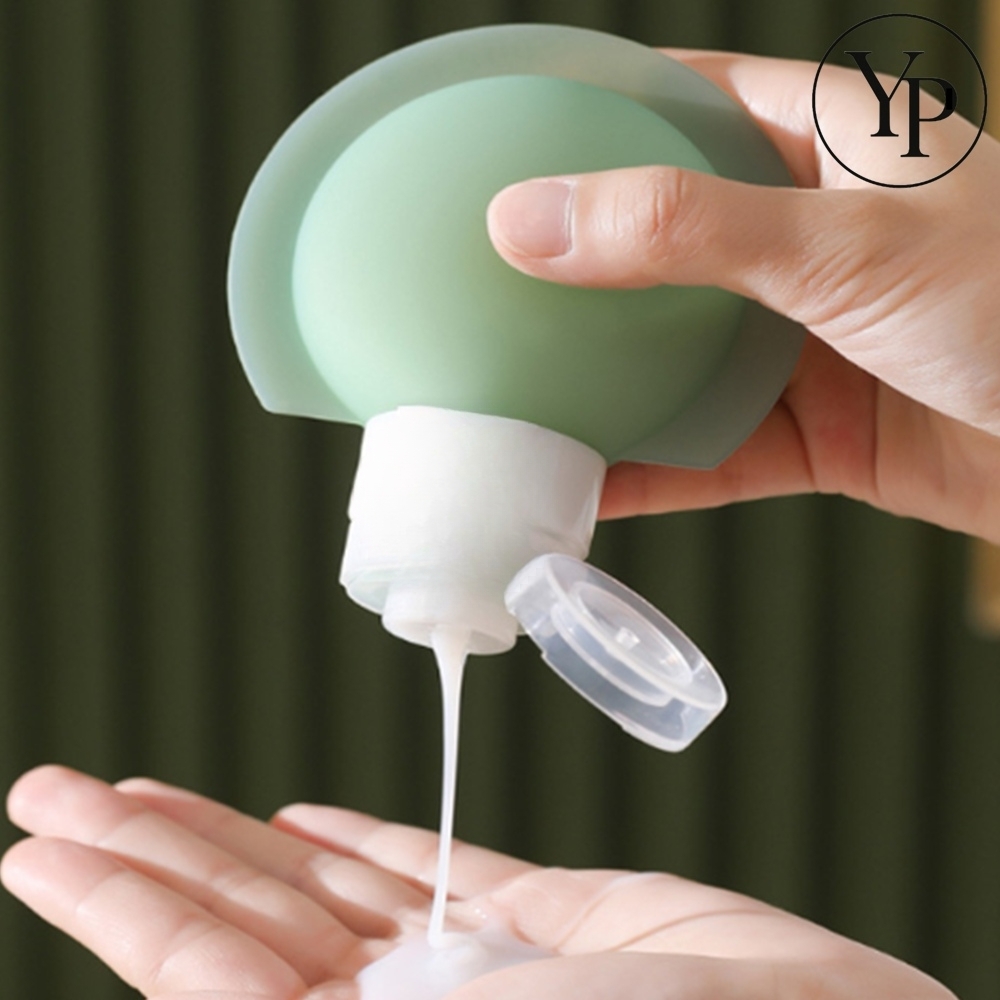 실리콘 여행 소분 용기 60ml 90ml 여행용 휴대 올인원 펌핑 튜브 - 상품 이미지