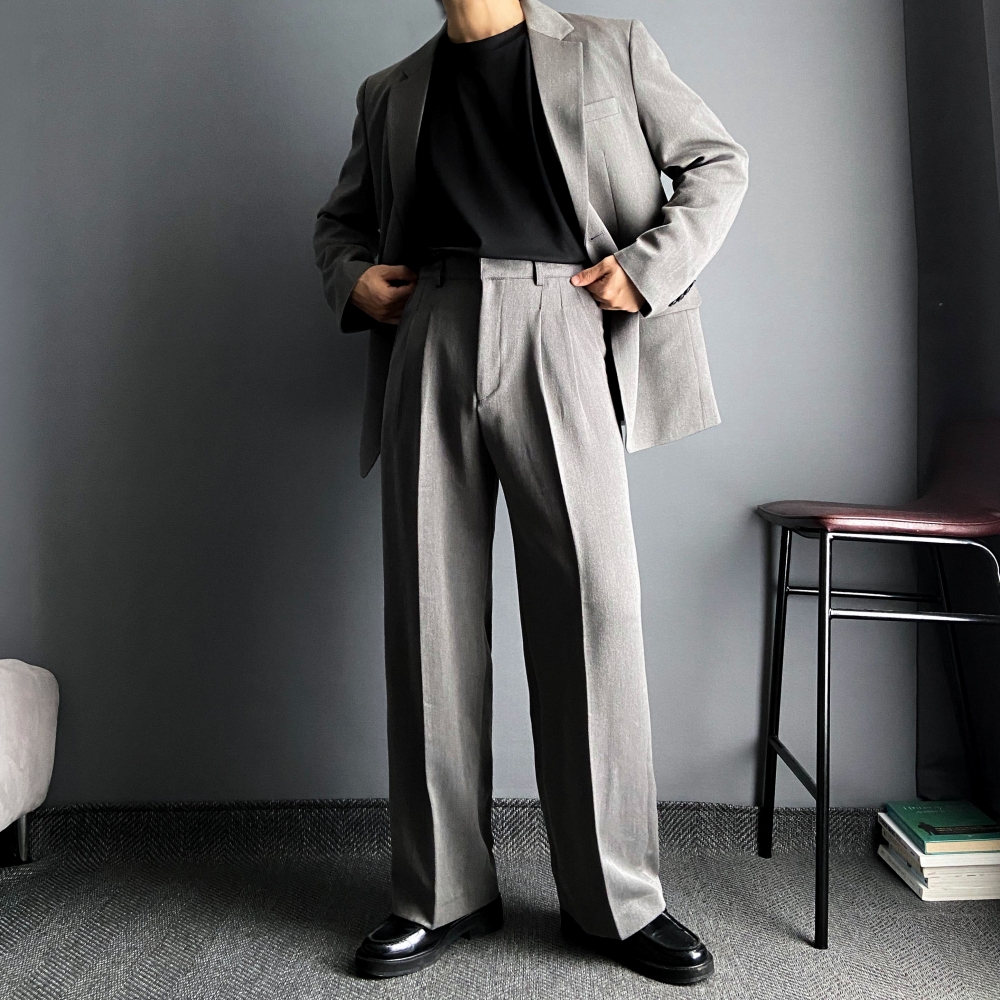 남자 절개 흰색 면 티 라운드 어깨넓어보이는 고밀도 비침없는 데일리 이너티 - 상세 이미지 5