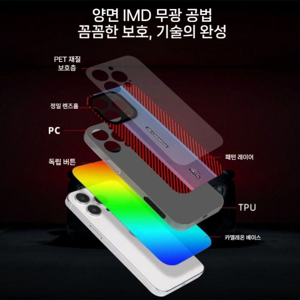 아이폰17 에어 프로 맥스 케이스 카본 섬유 패턴 실리콘 보호 커버 - 상세 이미지 2
