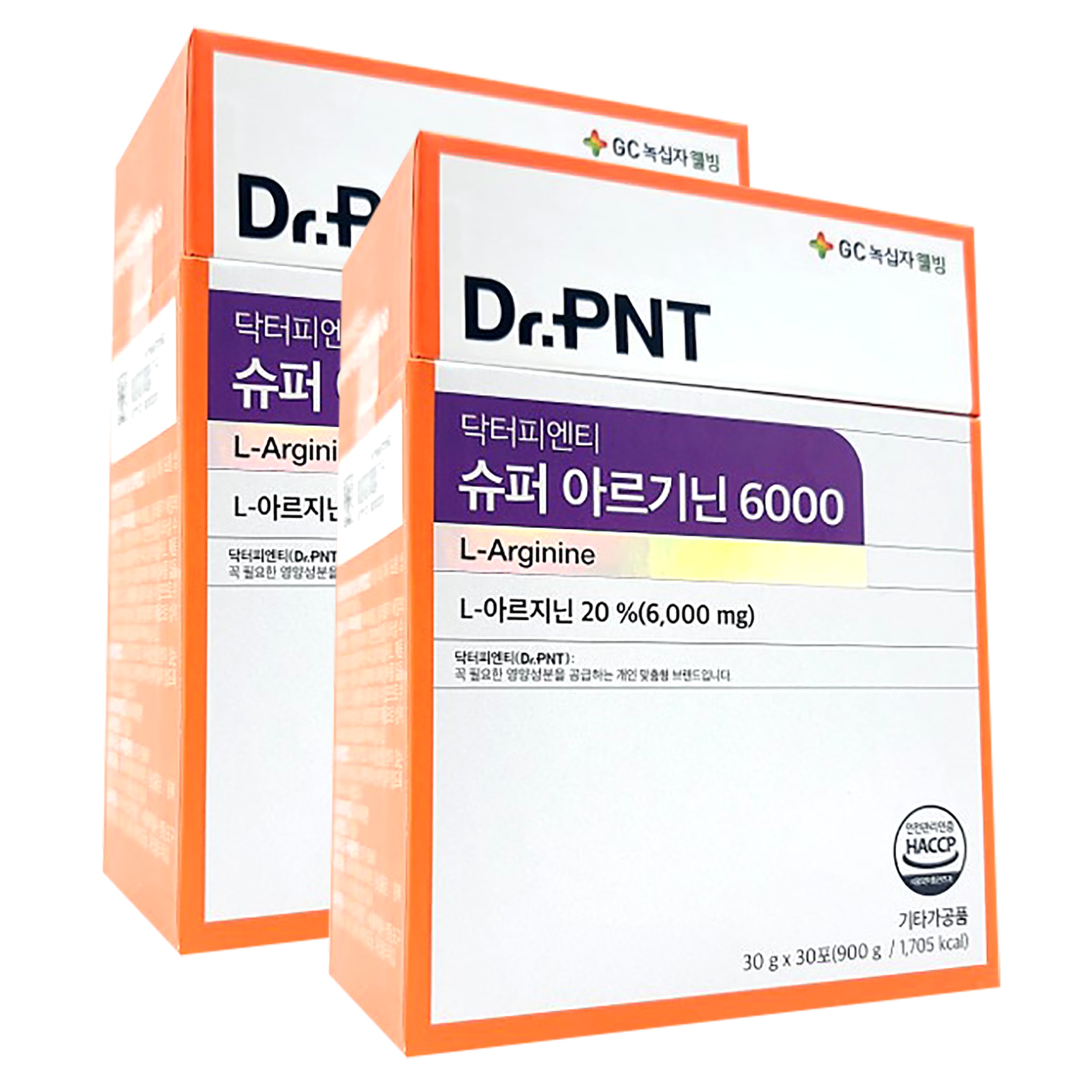 닥터피엔티 슈퍼 아르기닌 6000 L아르기닌엘 아르지닌 30포, 2개 - 메인 이미지