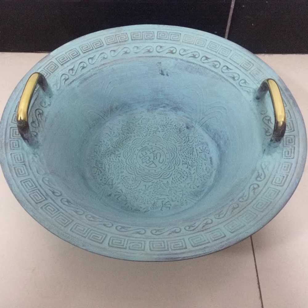 치유 악기 황동 대야 물진동 공명 사운드 테라피 볼 황동(용)28cm - 상세 이미지 2