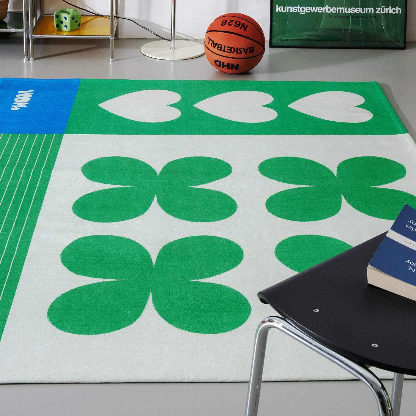 Graphic Flat Rug Greenwish, 100x150cm 이미지 7