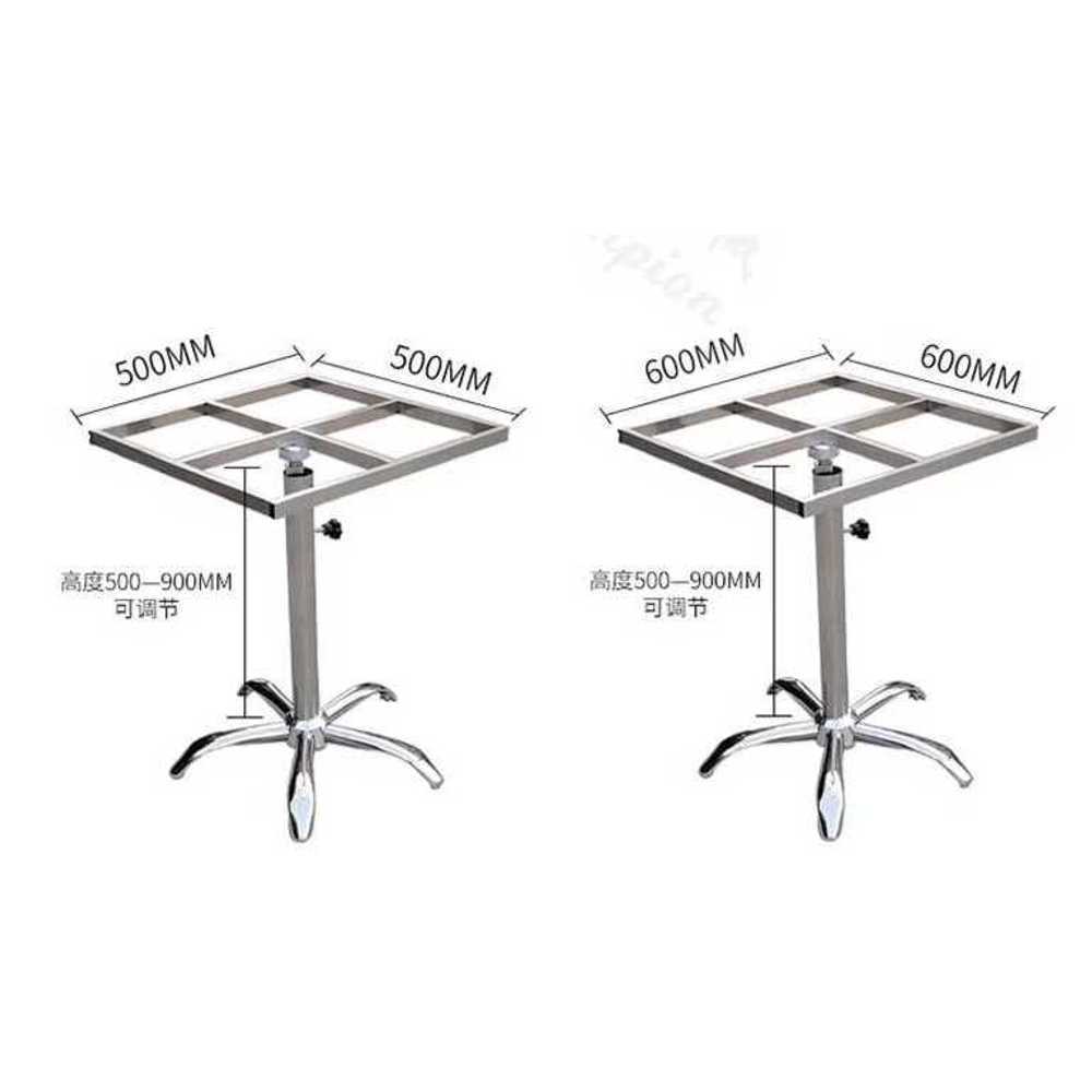 작업대 턴테이블 회전 기능 대형 산업 조립 가공용 500x500mm(높이조절) - 상세 이미지 2