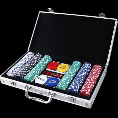 트윈스몰 국제규격 경기용 카지노칩 세트 포커 홀덤 게임 100P
