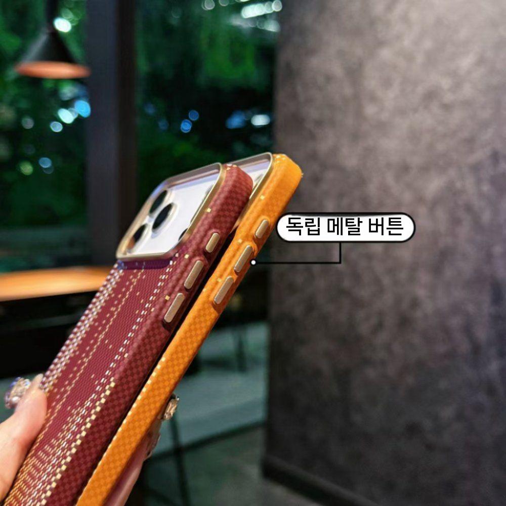 아이폰17 에어 프로 맥스 케이스 금박 마그네틱 형광 커버 - 상세 이미지 5