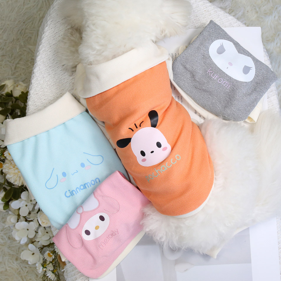 산리오 애견 옷 의류 고양이 강아지 봄가을 셔츠 쿠로미 포차코 시나모롤 마이멜로디 - 상세 이미지 3