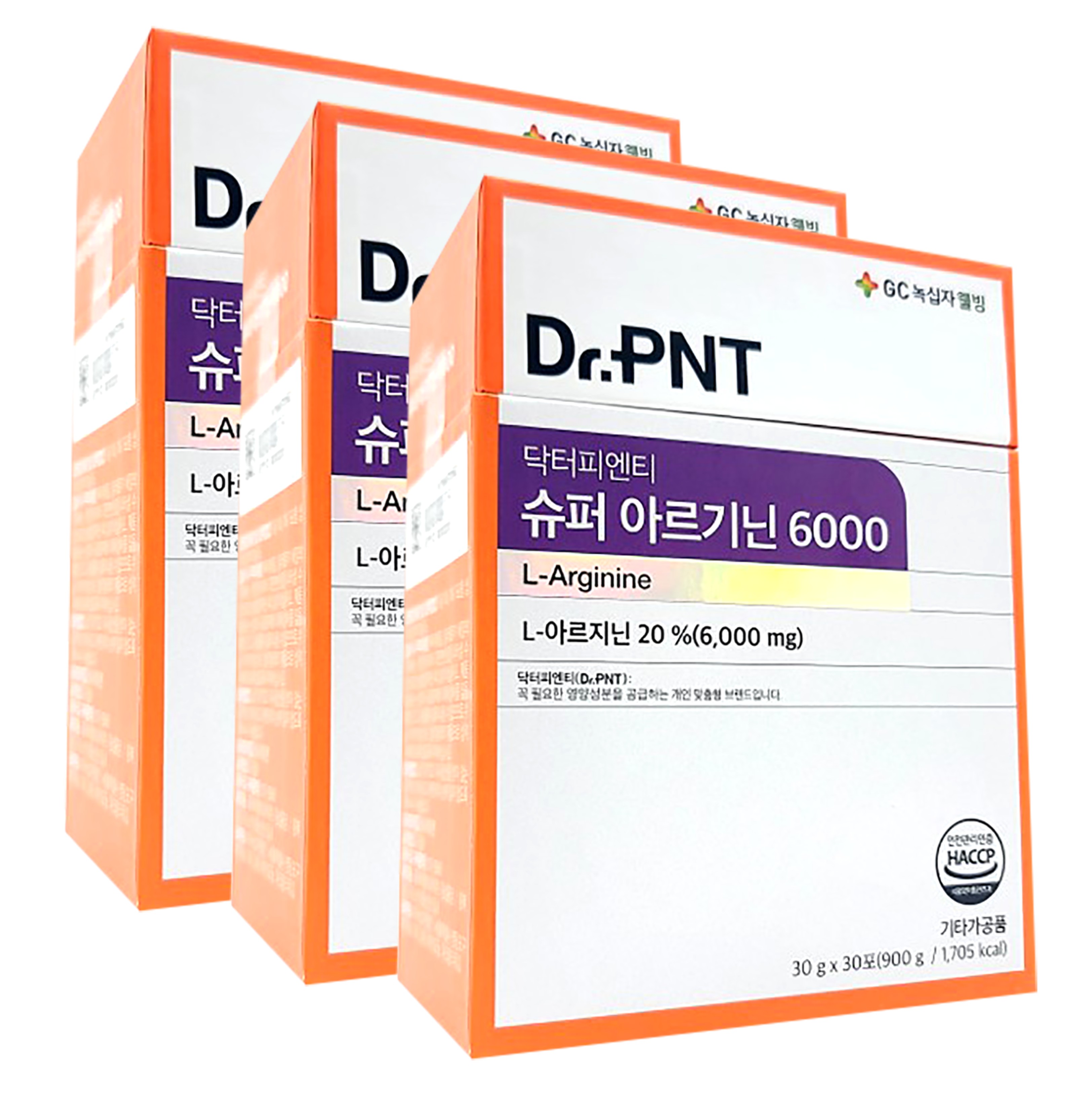 닥터피엔티 슈퍼 아르기닌 6000 L아르기닌엘 아르지닌 30포, 3개 - 메인 이미지