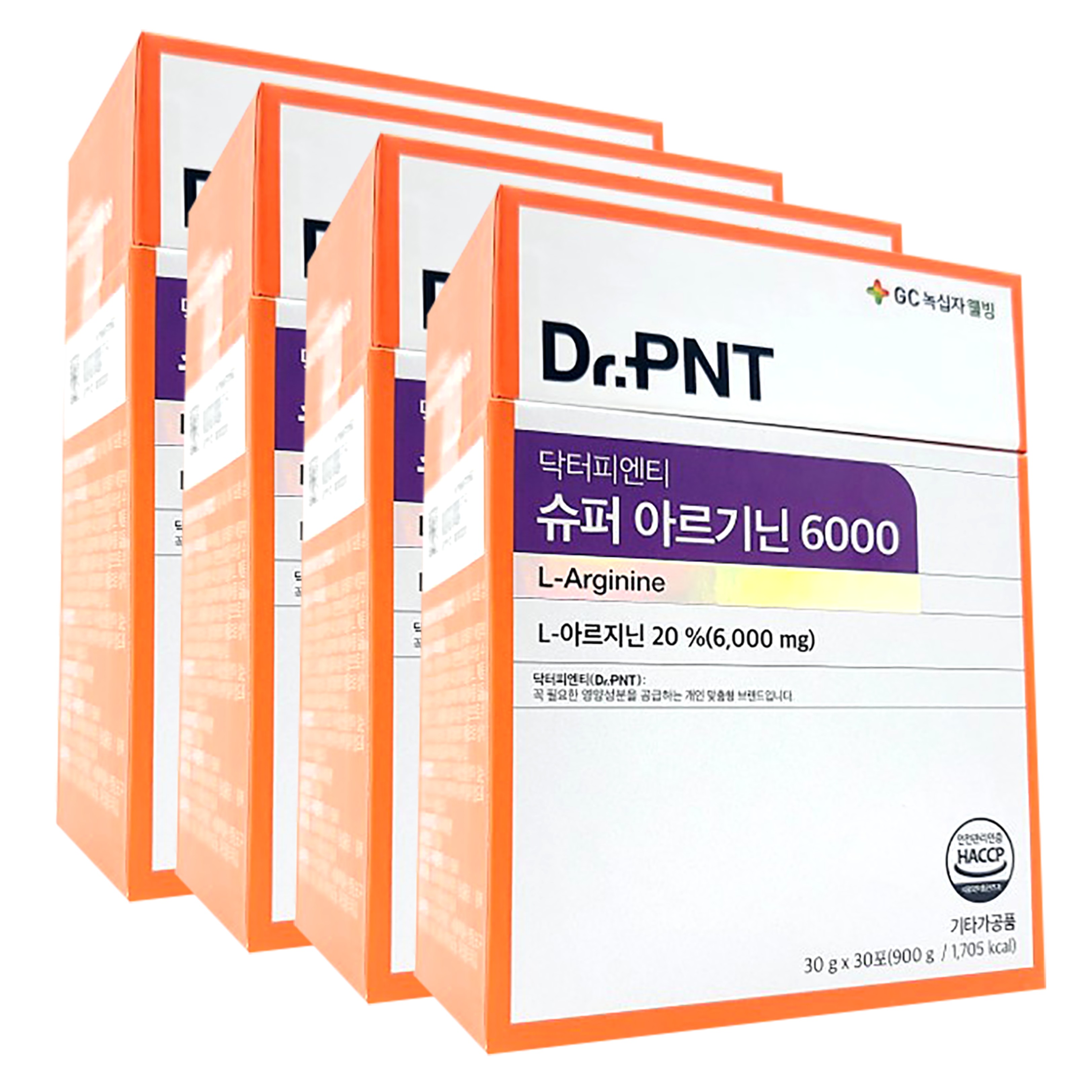 닥터피엔티 슈퍼 아르기닌 6000 L아르기닌엘 아르지닌 30포, 4개 - 메인 이미지