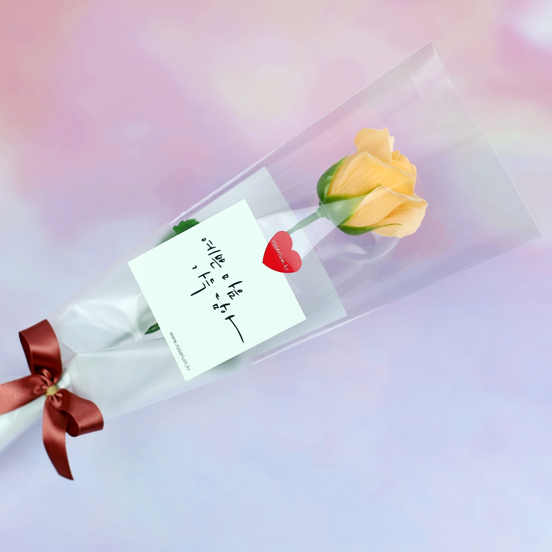 꽃 한송이 장미 꽃다발 비누꽃 졸업식 발표회 학예회 연주회 수료식 - 상세 이미지 2