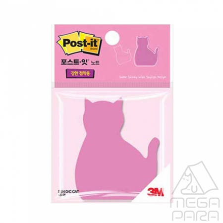도하름 3M 포스트잇 노트 고양이 45매 60X70 100P 접착시메모지 냉장고부착메모지