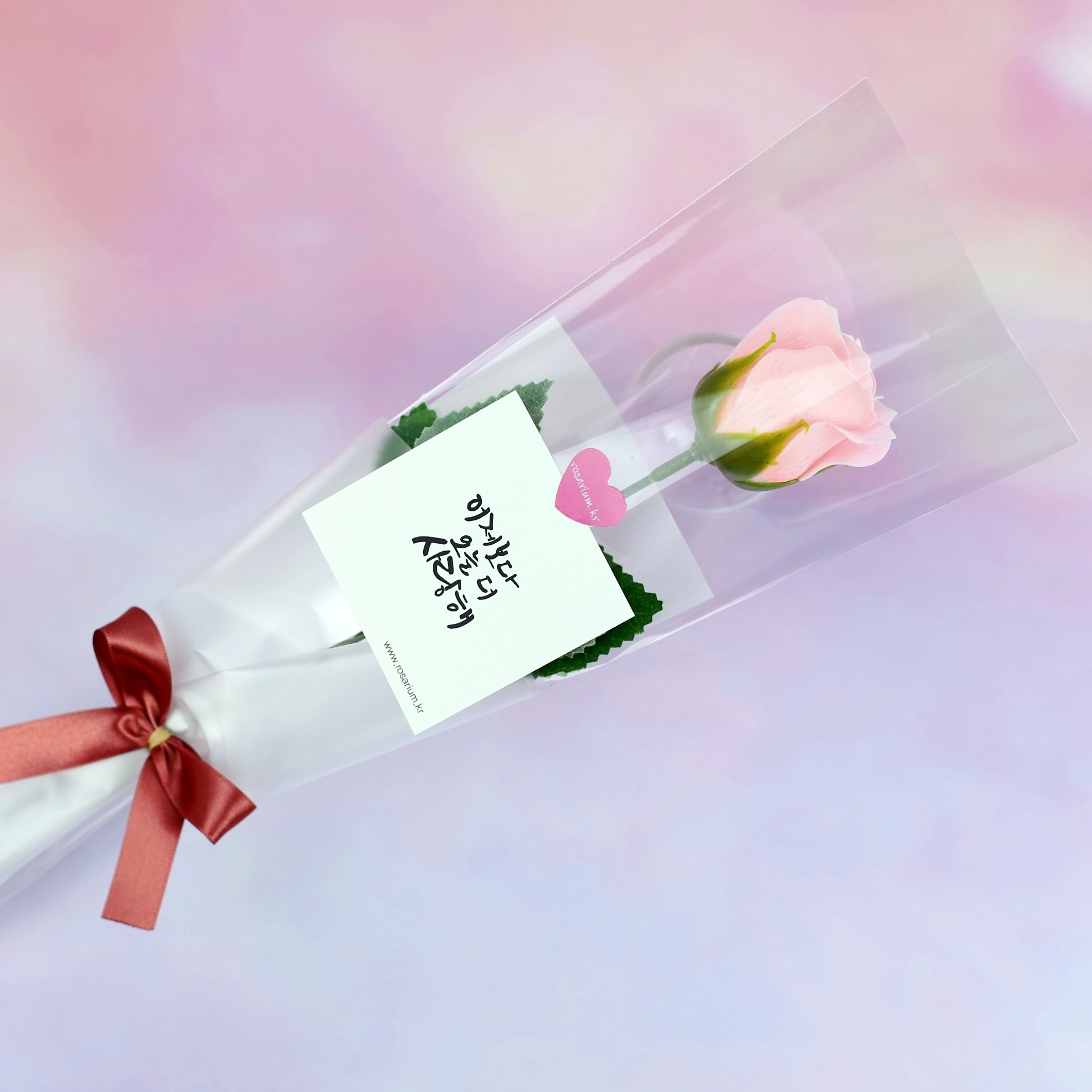 꽃 한송이 장미 꽃다발 비누꽃 졸업식 발표회 학예회 연주회 수료식 - 상세 이미지 3