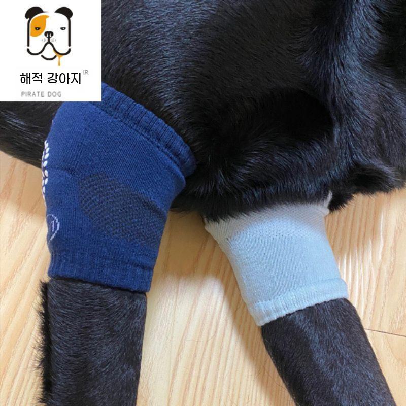 강아지 팔꿈치 밴드 아대 탈골 보호대 관절 무릎 패드 대형견 보호 슬반려견 슬개골 양말 - 상세 이미지 3
