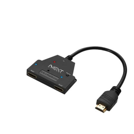 이지넷유비쿼터스 1대2 모니터분배기 HDMI분배기 케이블형 무전원방식