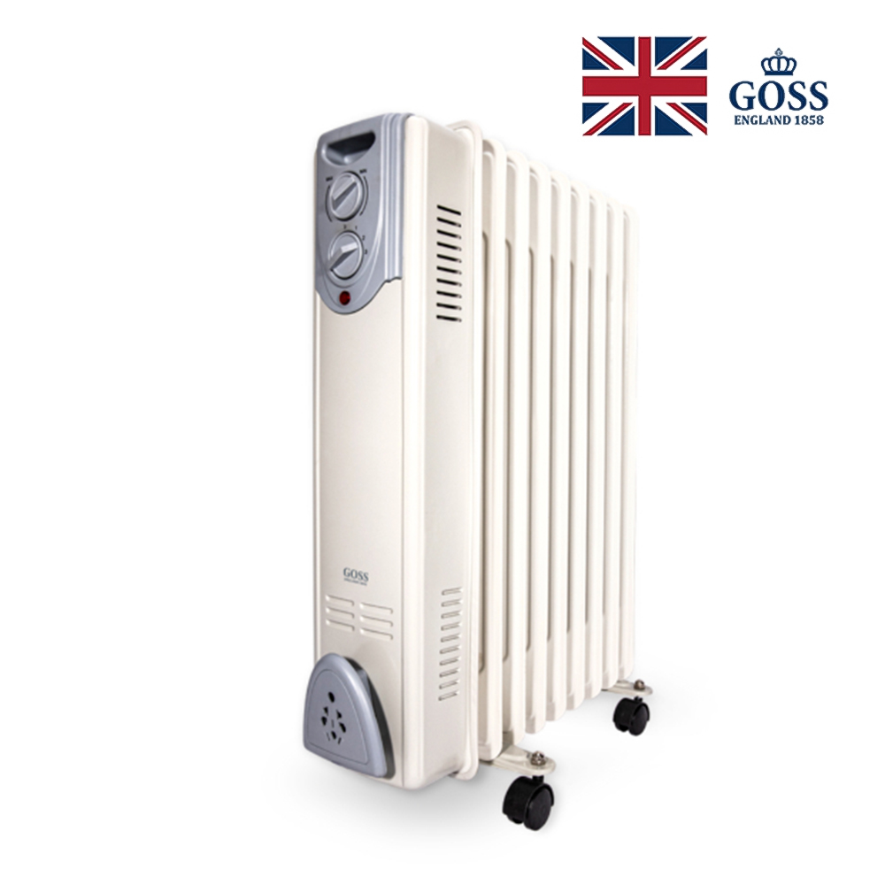 고스 오일 라디에이터 전기 히터 무소음 무취 타이머 균일난방 9핀, 1500W - 메인 이미지