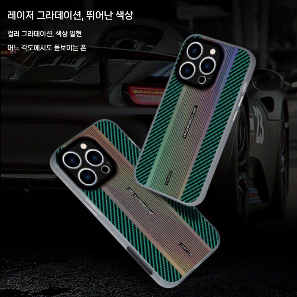 아이폰17 에어 프로 맥스 케이스 카본 섬유 패턴 실리콘 보호 커버 - 상세 이미지 4