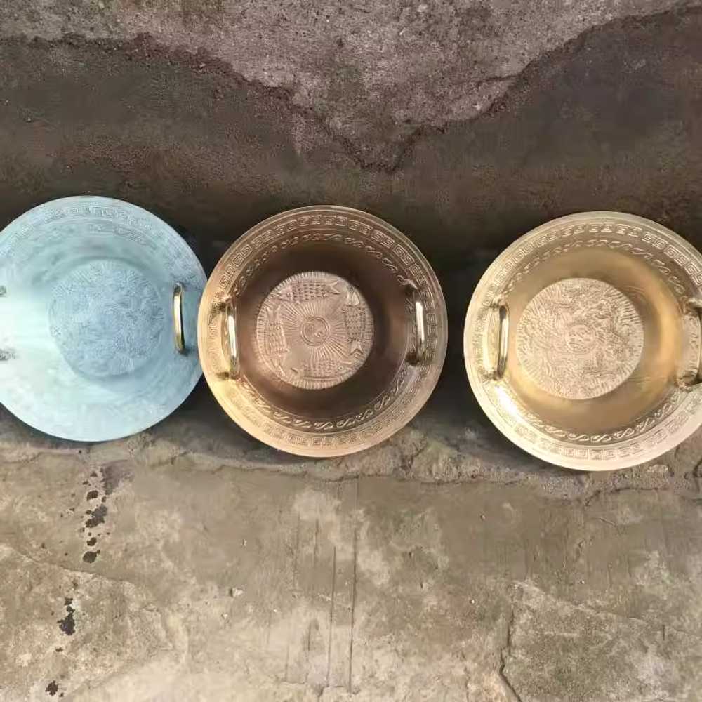 치유 악기 황동 대야 물진동 공명 사운드 테라피 볼 황동(용)28cm - 상세 이미지 4
