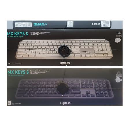 [로지텍] MX KEYS S 페일그레이 팬터그래프 무선 키보드 GD [로지텍 코리아 정품]