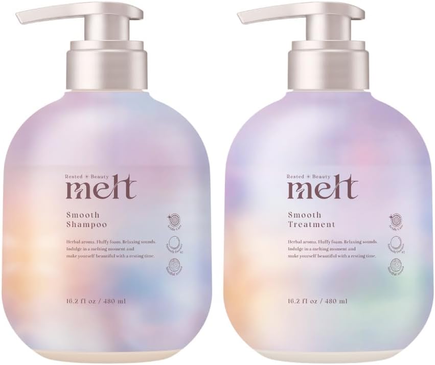 melt 멜트 스무스 샴푸 트리트먼트 세트 480ml