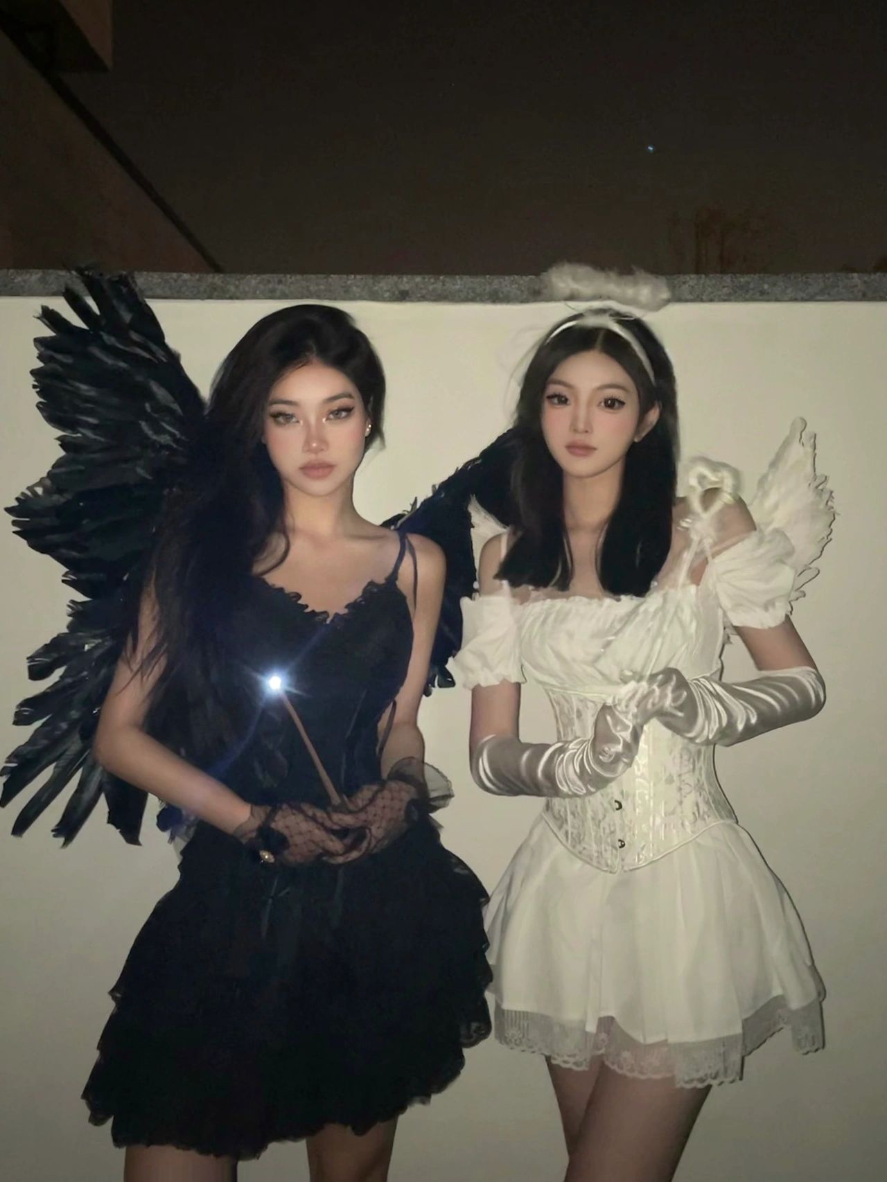 할로윈의상 코스튬 악마 코스프레 날개 천사 복장 - 상세 이미지 2
