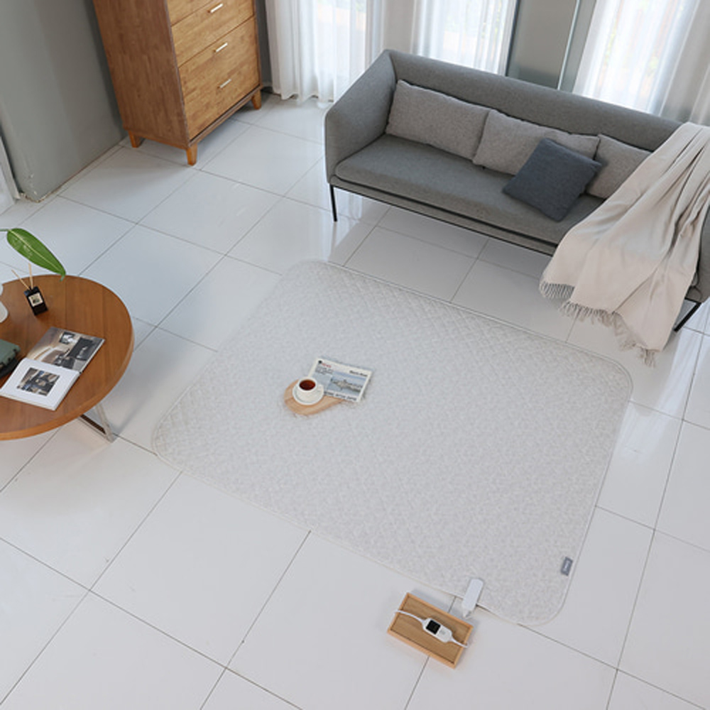 일월 애쉬 아이보리 카본 탄소매트 전기매트 온열매트 전기장판