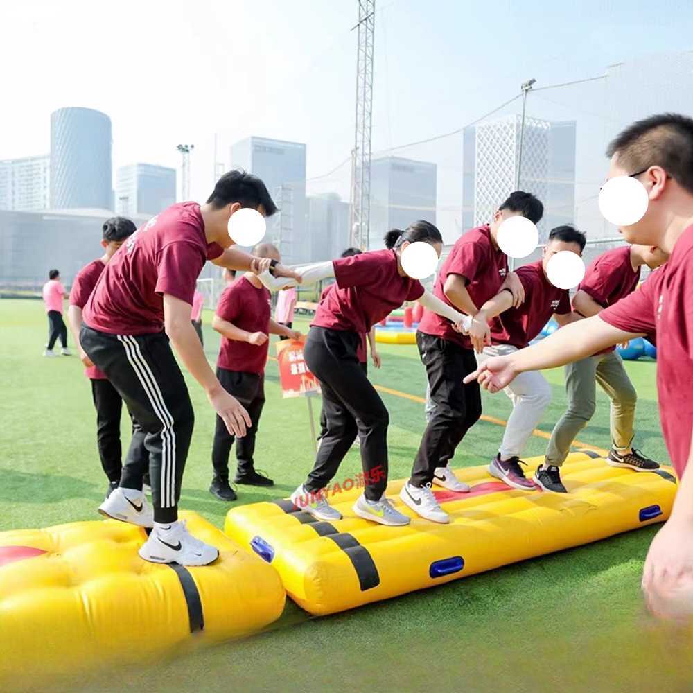 에어바운스 풍선 들고 뛰기 이벤트 체험 운동회 놀이 싱글 2x0.5m - 상세 이미지 2