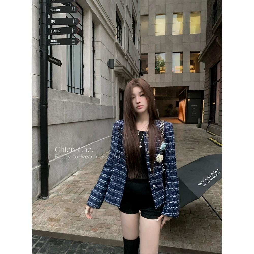 노카라 크롭 트위드 자켓 - 상세 이미지 2