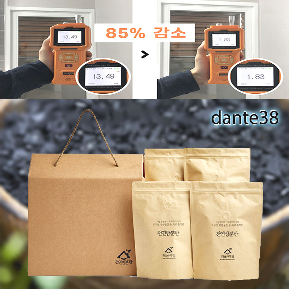 피톤치드 새집증후군 방분탄 2kg 집냄새제거 반영구 제습제 - 메인 이미지